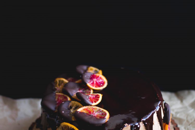 Blood Orange Chocolate Cake