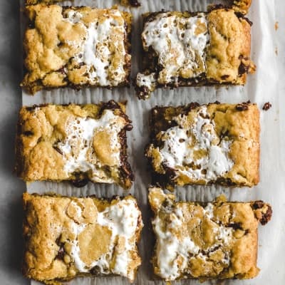 Marshmallow Chocolate Chip Cookie Bars